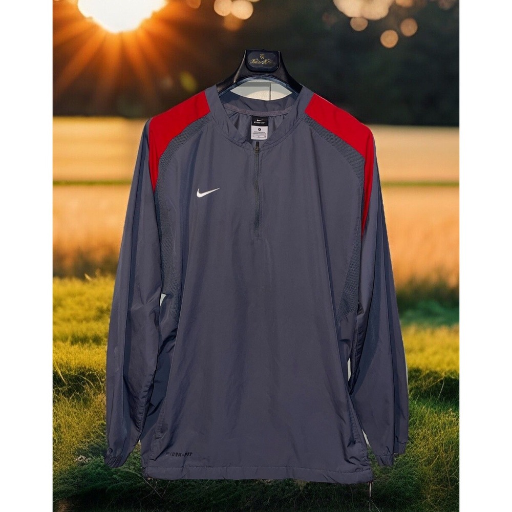 Nike Storm‎ Fit Windbreaker Men S Quarter Zip Pockets Breathable Drawstring